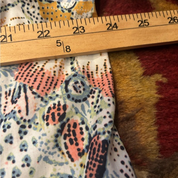 Chico's Light Blue and White Striped Button-Down Shirt - Picture 7 of 9